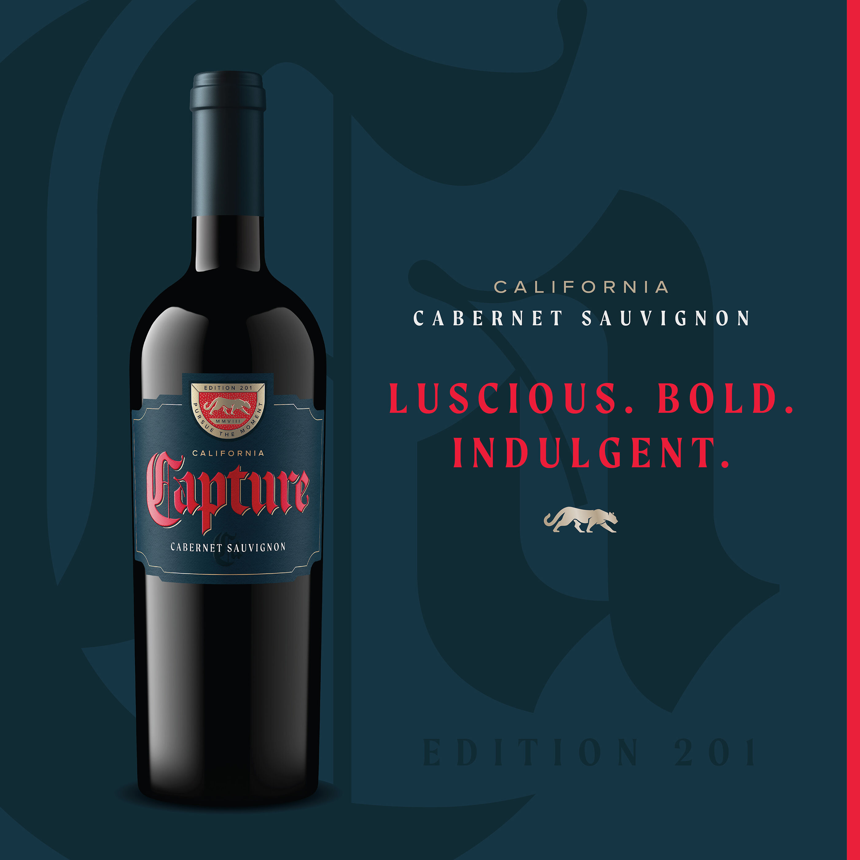 Bottle of capture wine 